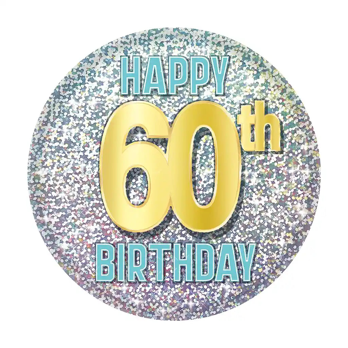 60th Birthday Button 2in