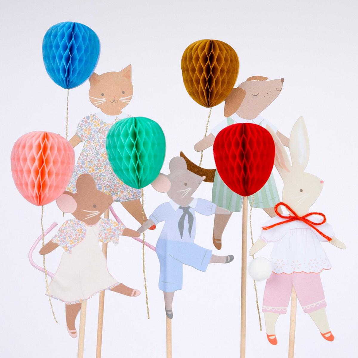 Animal Friends Cake Toppers