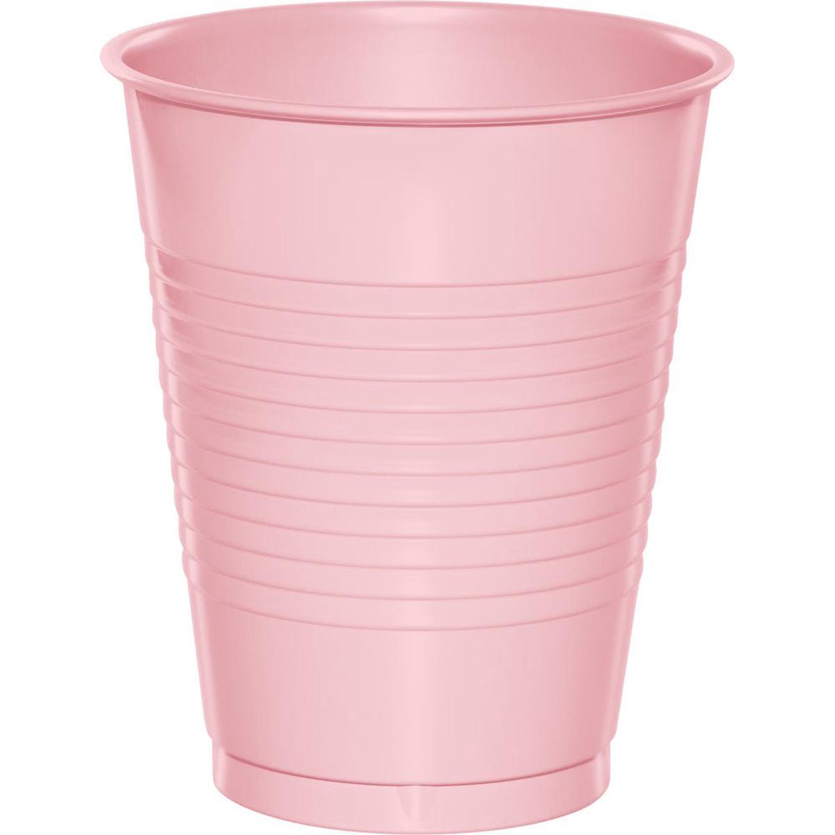 Classic Pink Plastic Cups 16oz | 20ct