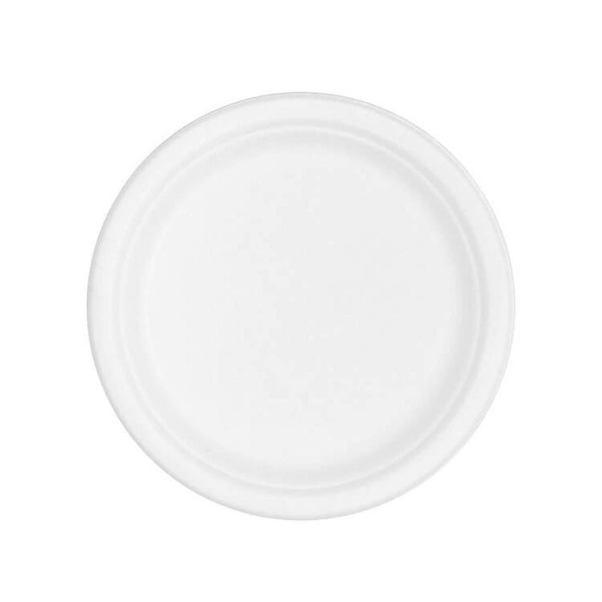 Eco Round White 23cm Plate Pack of 25