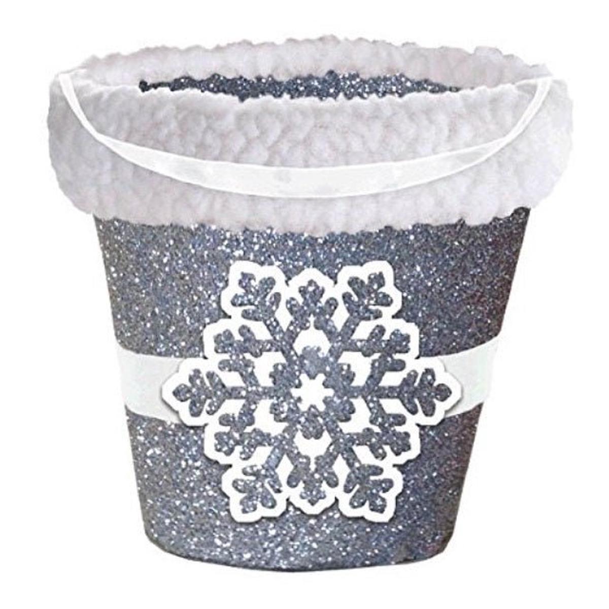 Glitter Bucket – Snowflake – Amscan