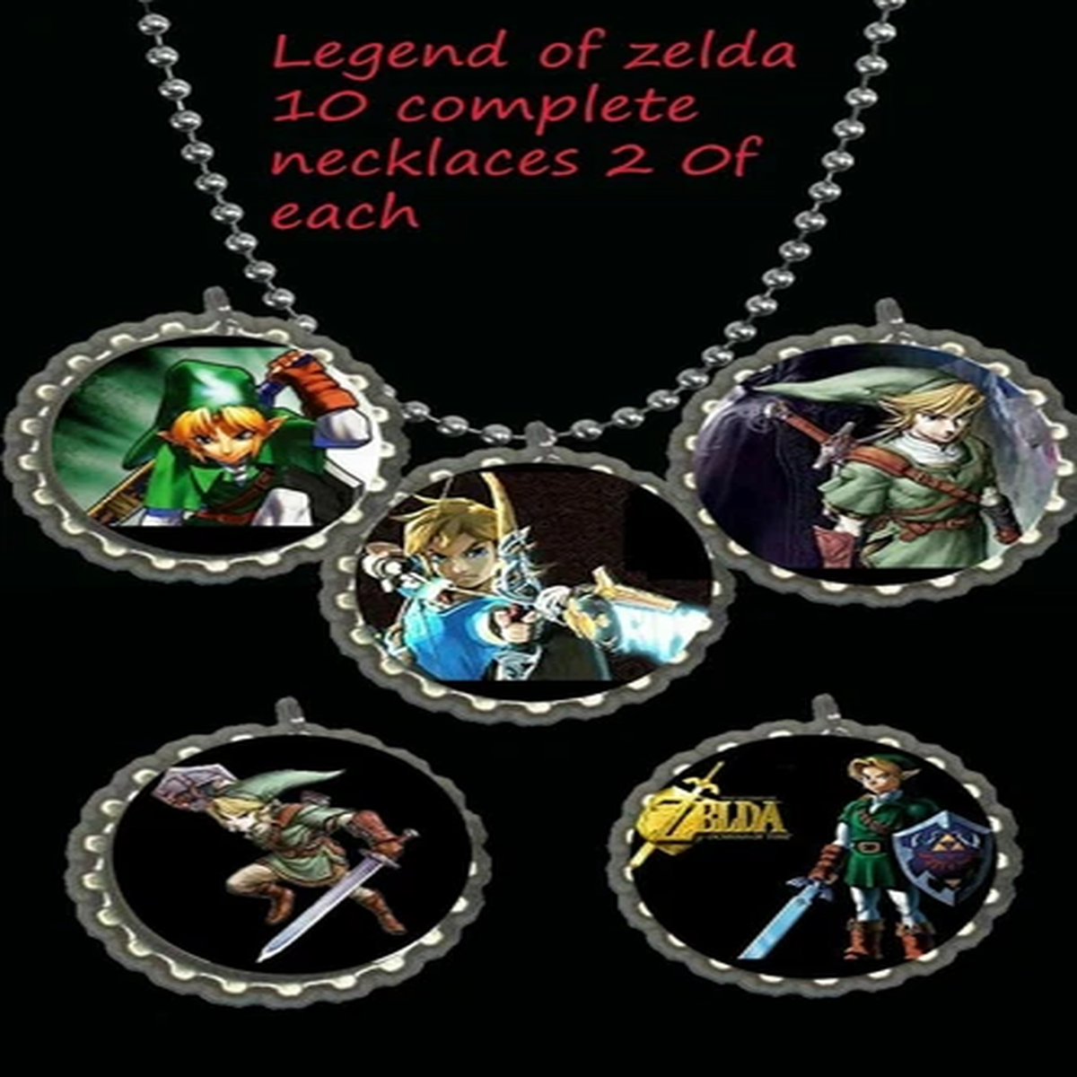 Legend of zelda  lot of 10 necklaces necklace loot bag party favors birthday