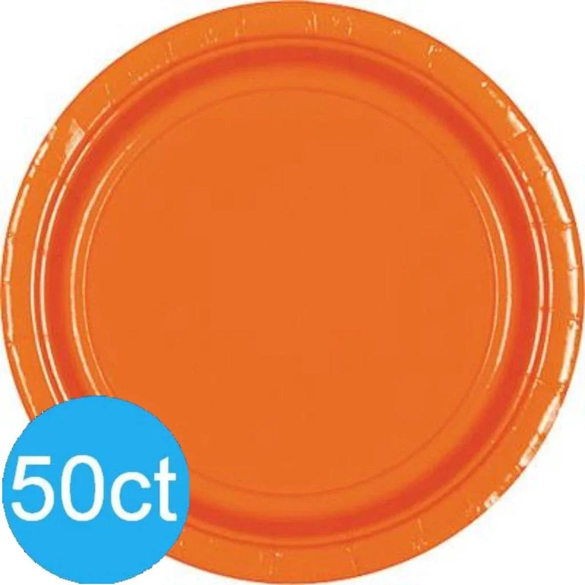 Orange Peel Dinner Paper Plates 10″ | 50ct