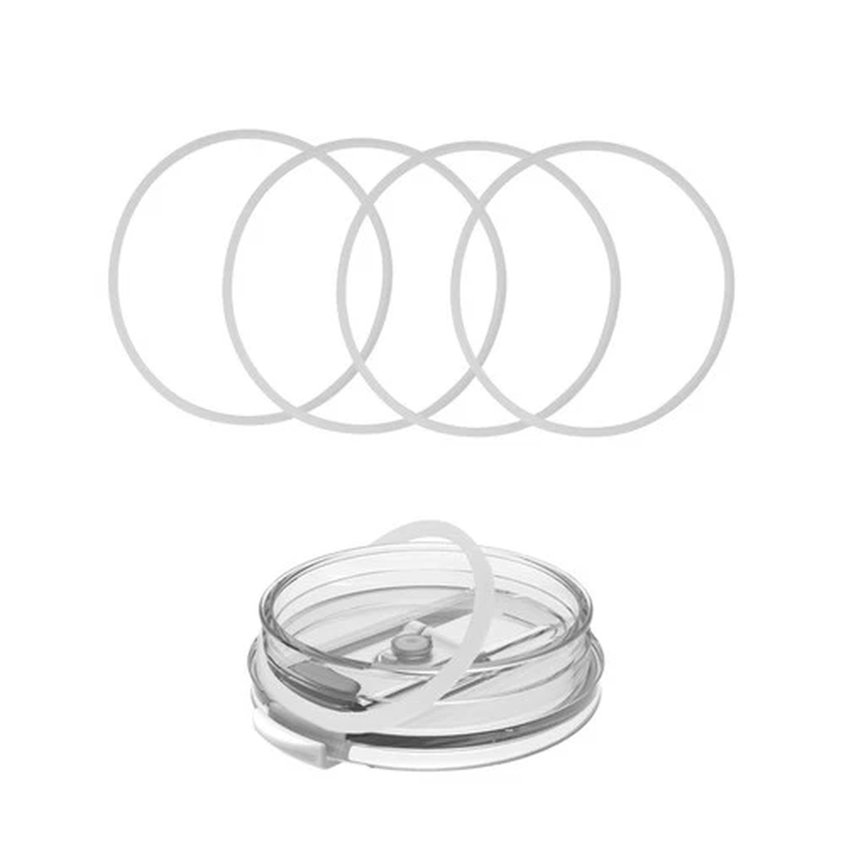 Reduce Tumbler Lid Gasket Large – Fits 30, 34, 40 & 50oz Mugs/Tumblers, Clear