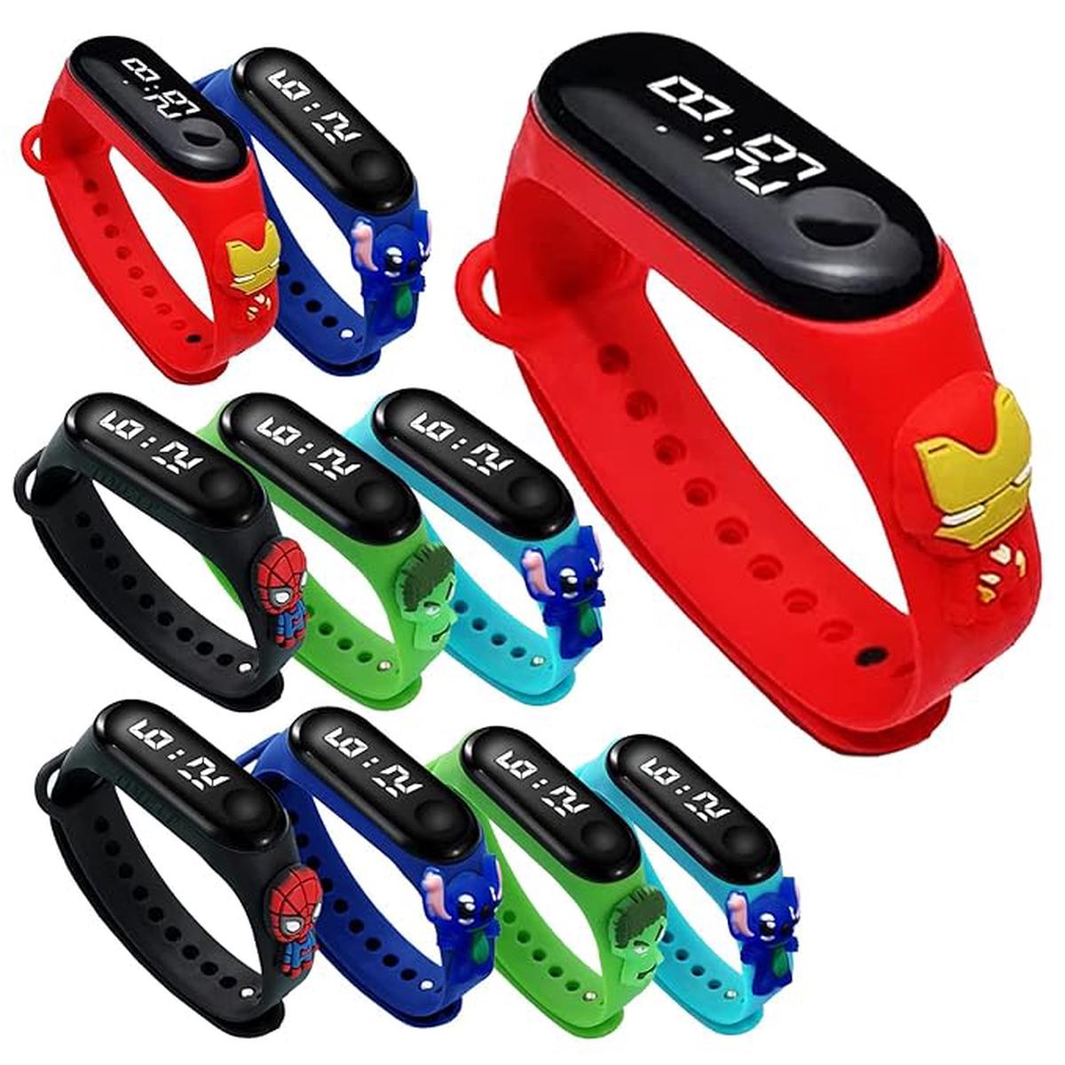 Return Gifts For Kids Birthday – Combo of 5Pcs Led Watch for Kids