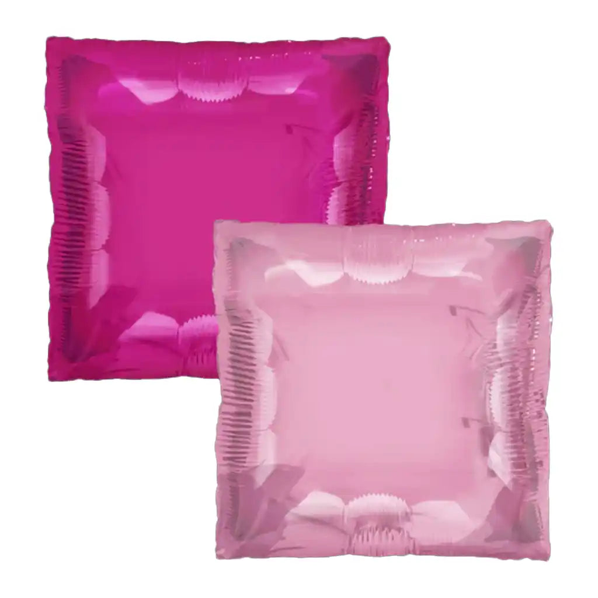 Hot Pink Baby Pink Square Foil Balloon 24in