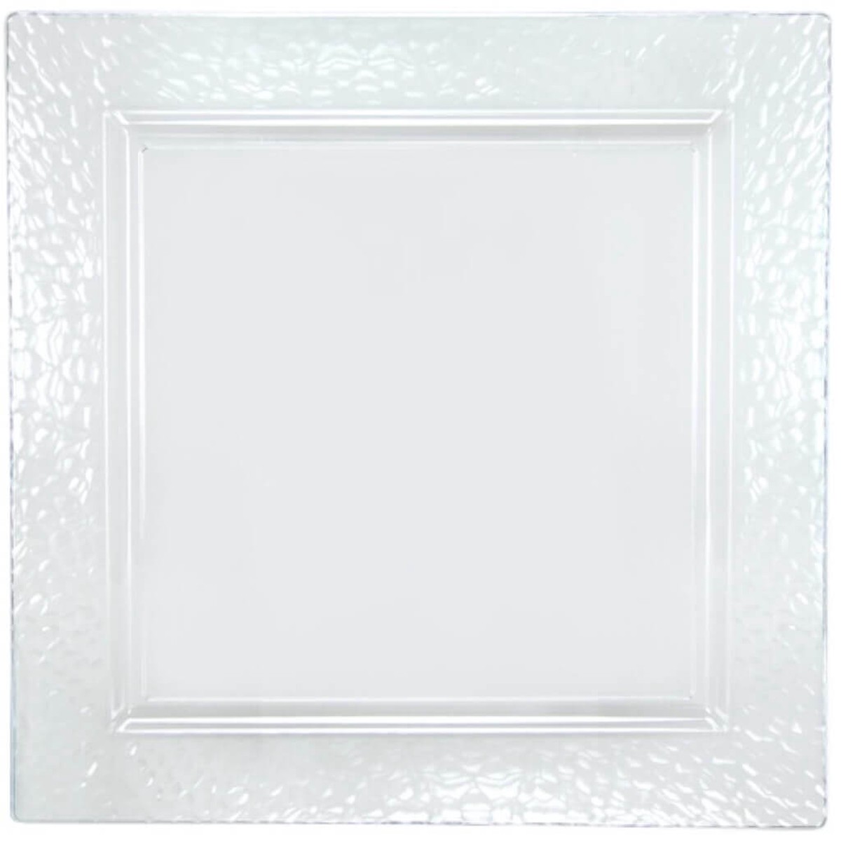 Lillian Square Clear Tray 12in 2Pk