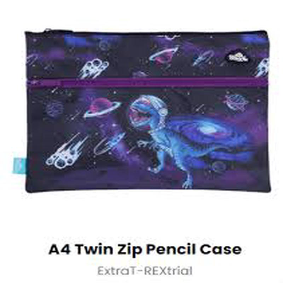 PENCIL CASE A4 TWIN ZIP EXTRA T REXTRIAL