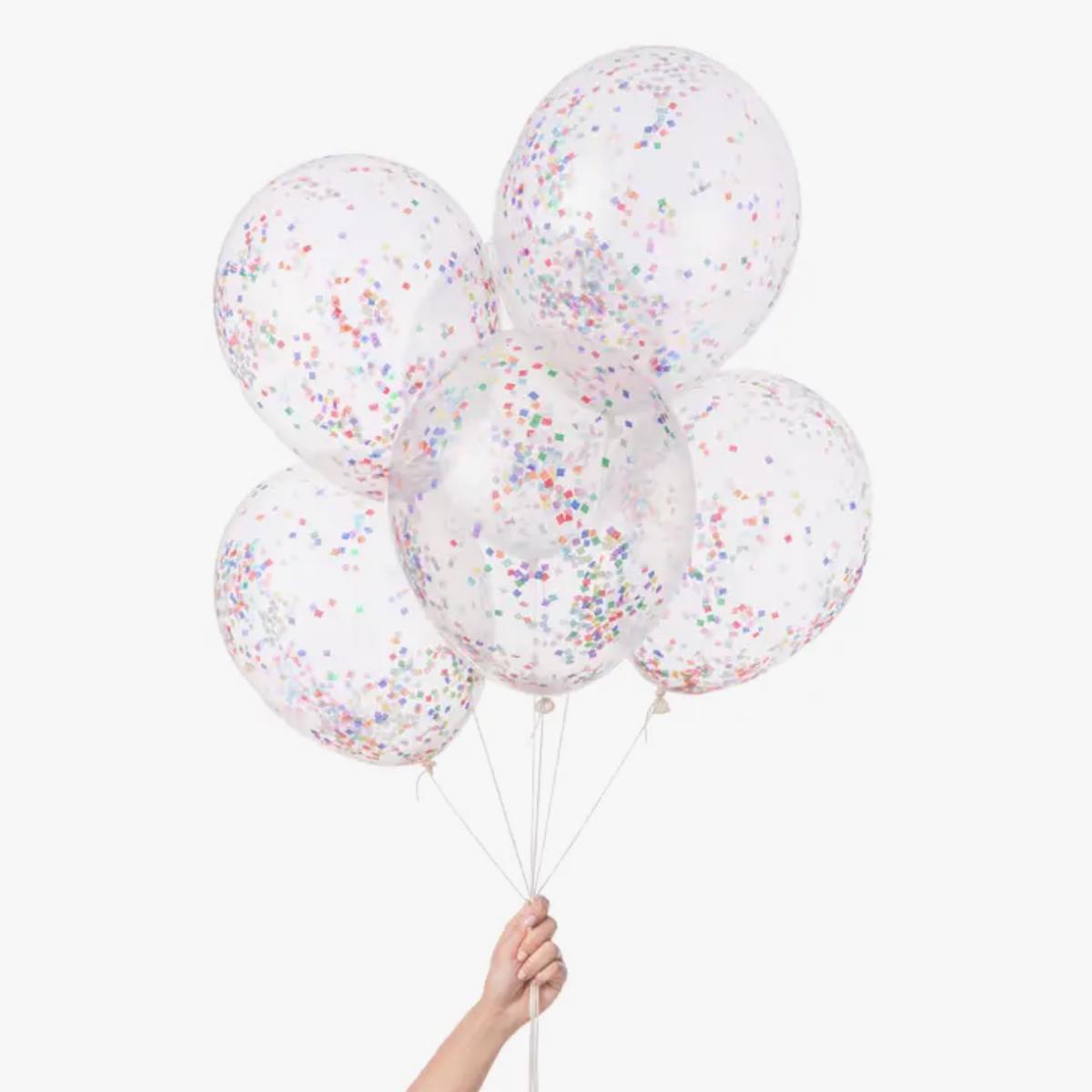 Pre-Filled Confetti Balloons -Tiny Rainbow