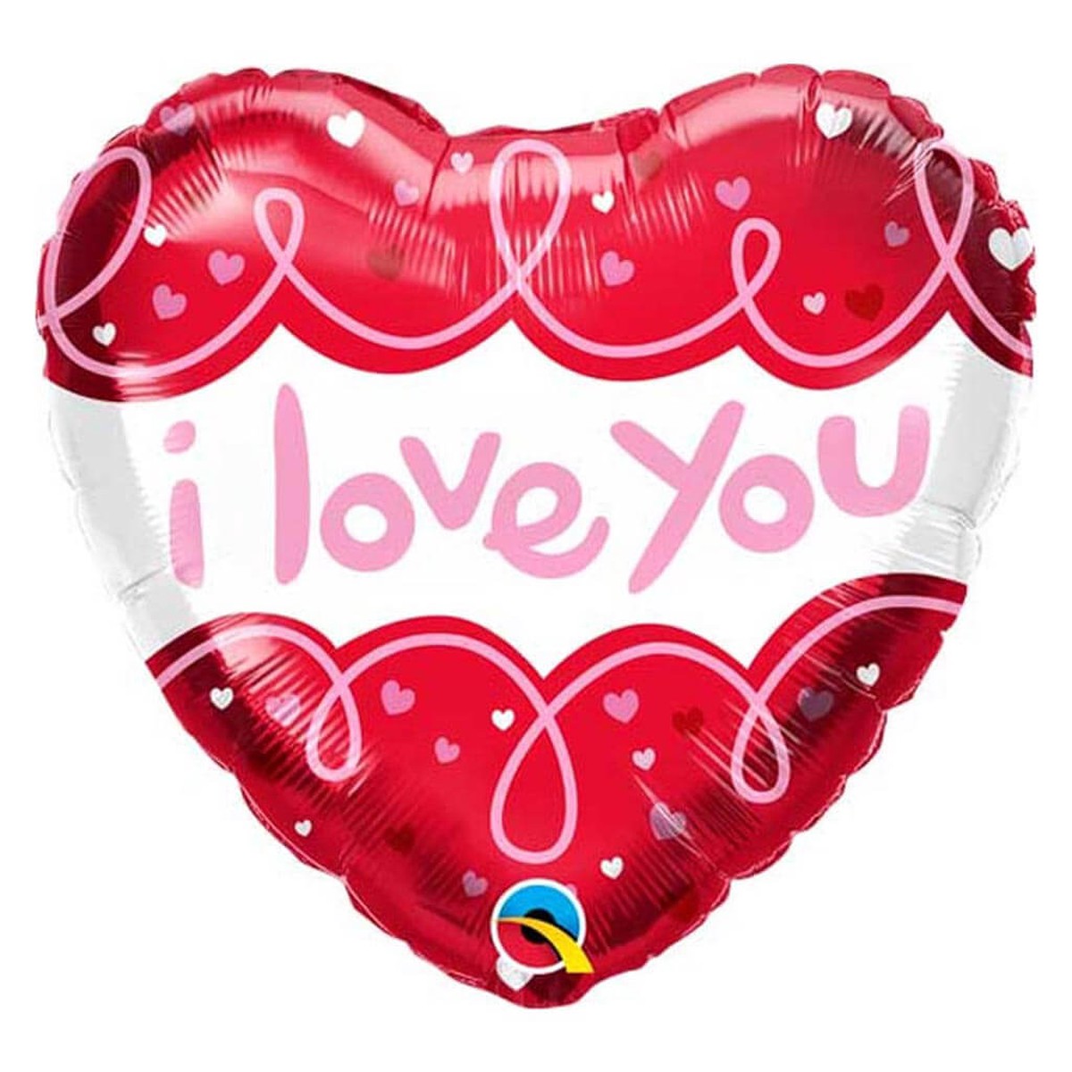 I Love You Doodle Loops Foil Balloon 18in