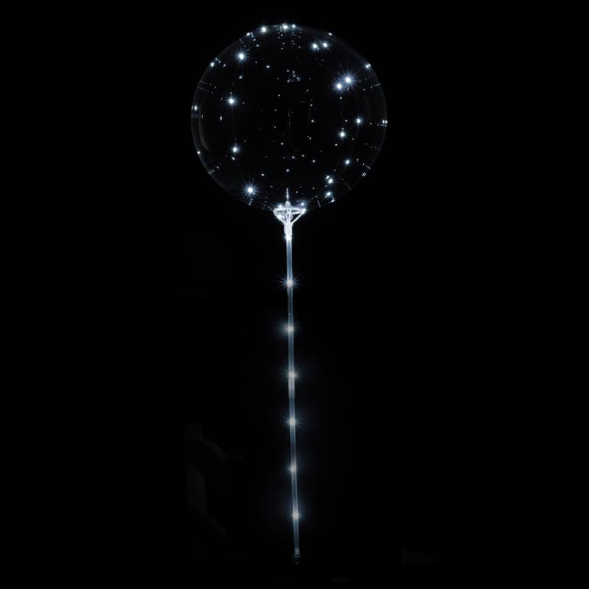 LED Bubble Balloons 10pcset 8211 White