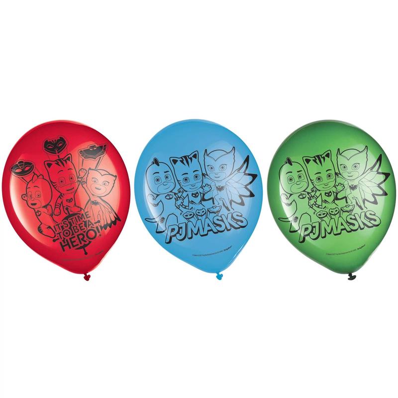 PJ Masks 12″ Latex Balloons 6ct – Amscan