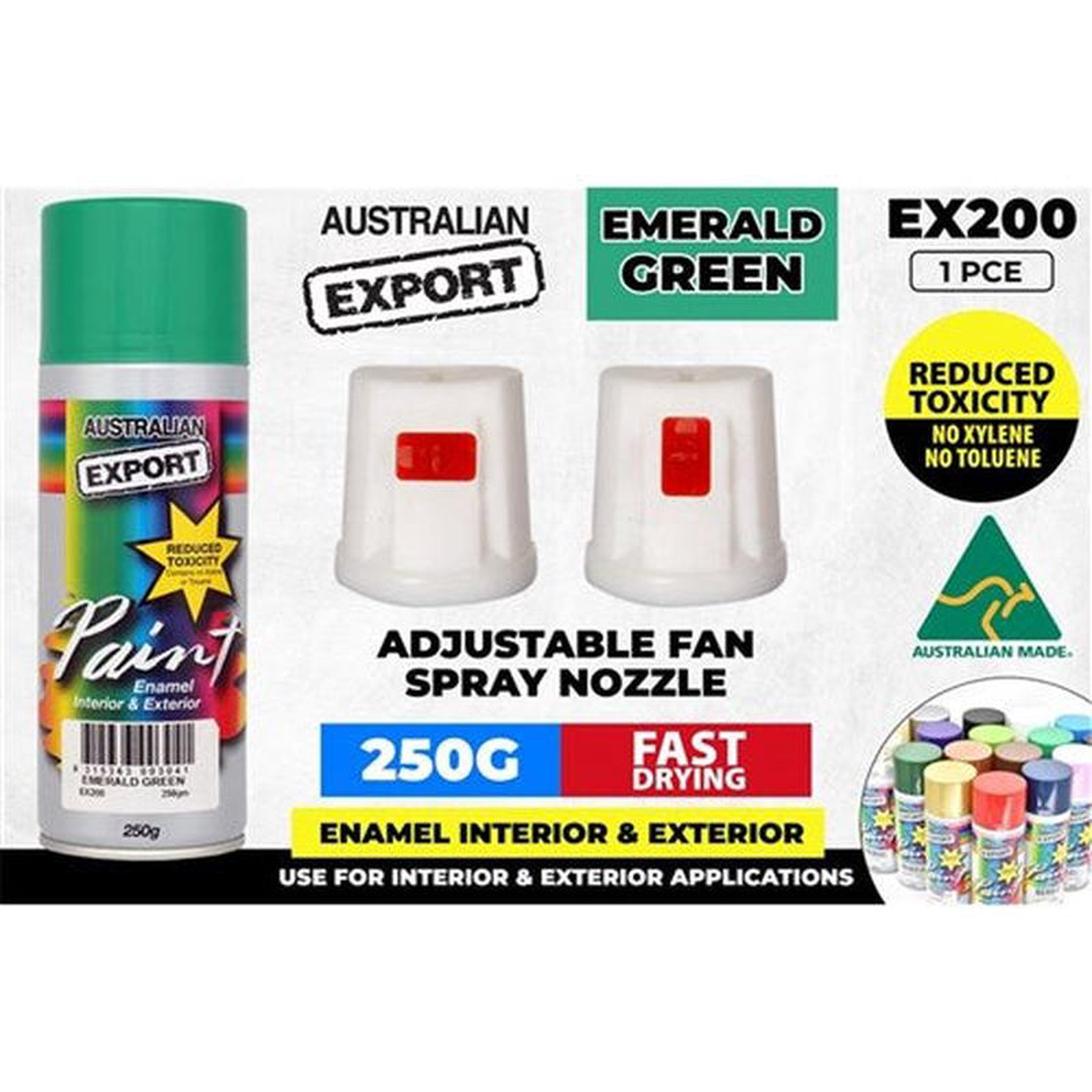 SPRAY PAINT EXPORT EMERALD GREEN