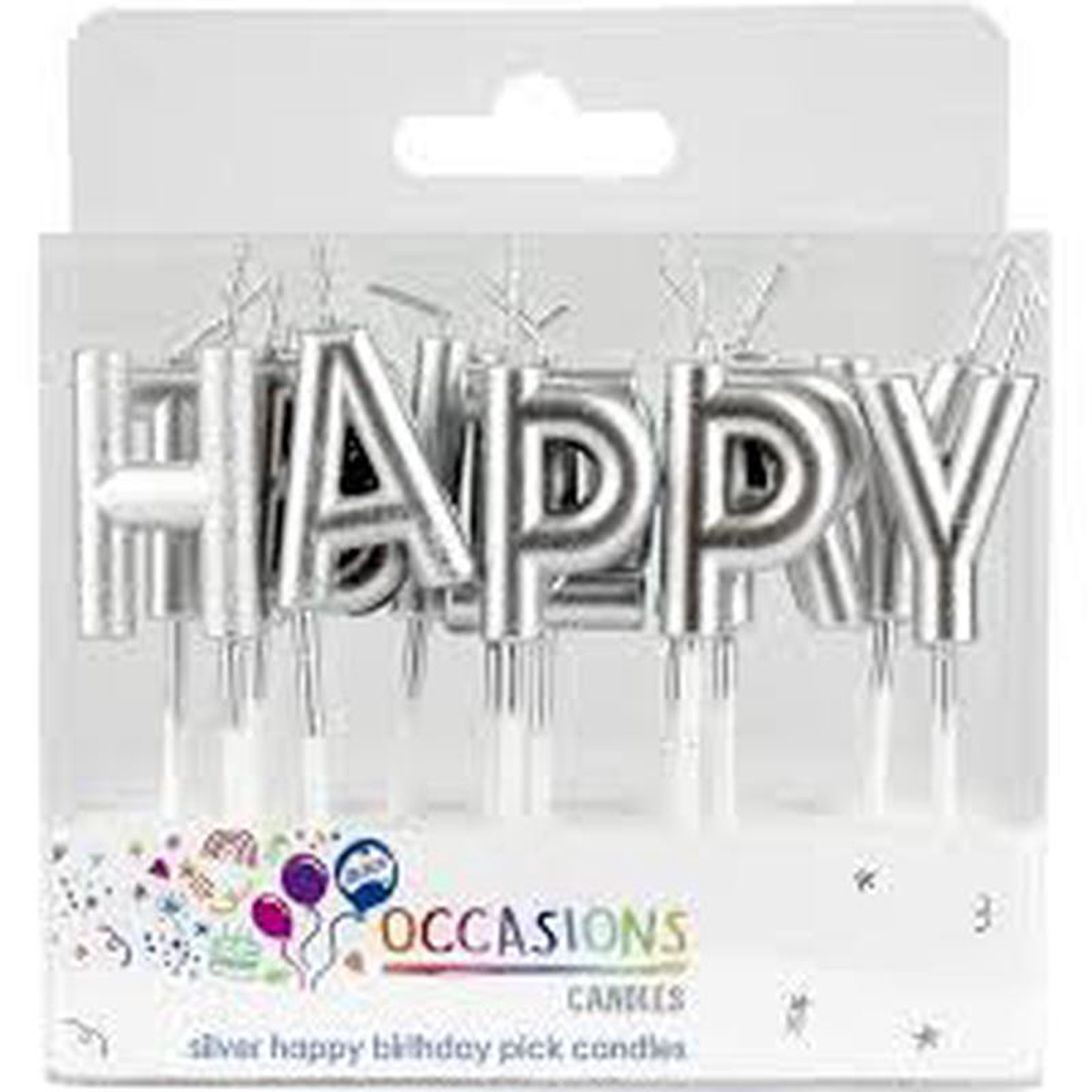CANDLE HAPPY B8217DAY SILVER