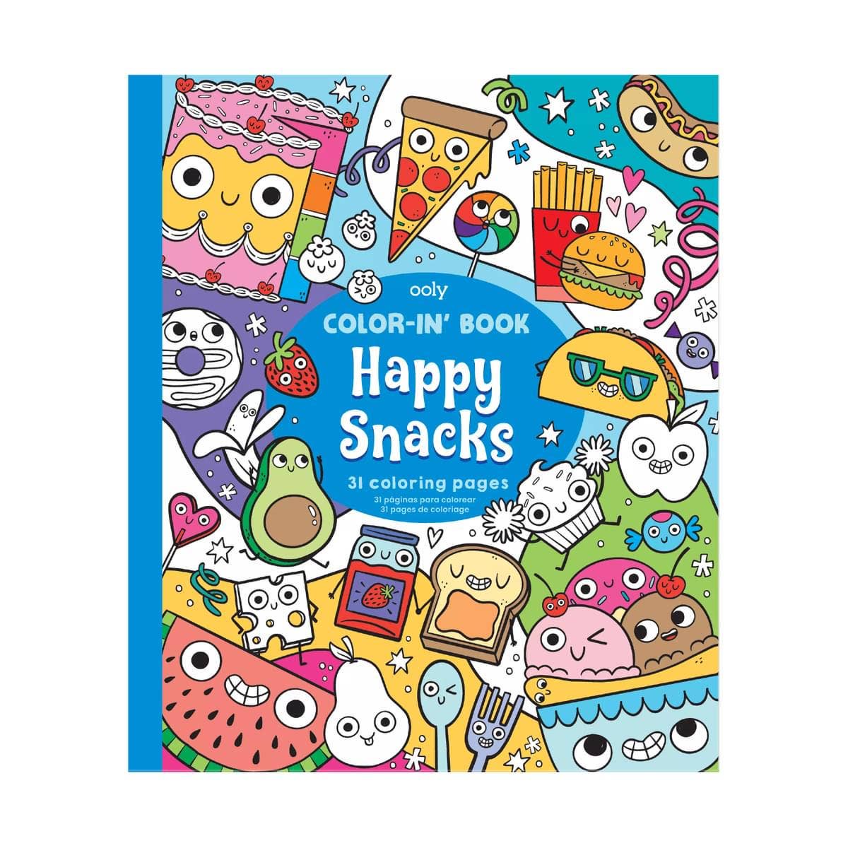 Color-in Book Happy Snacks Coloring Book