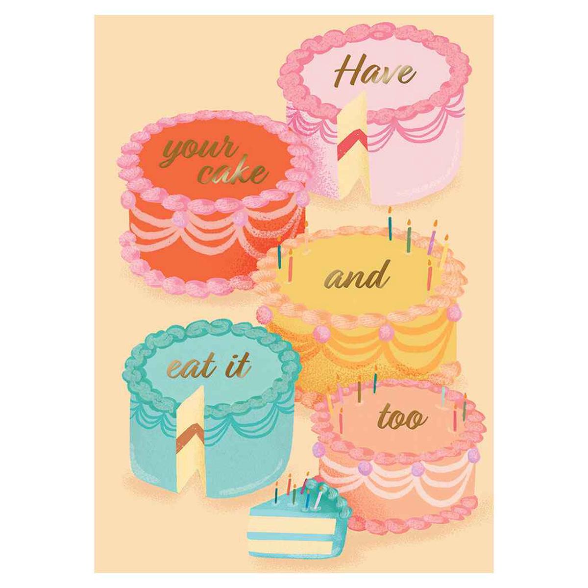 Fun and Fancy Cakes Greeting Card