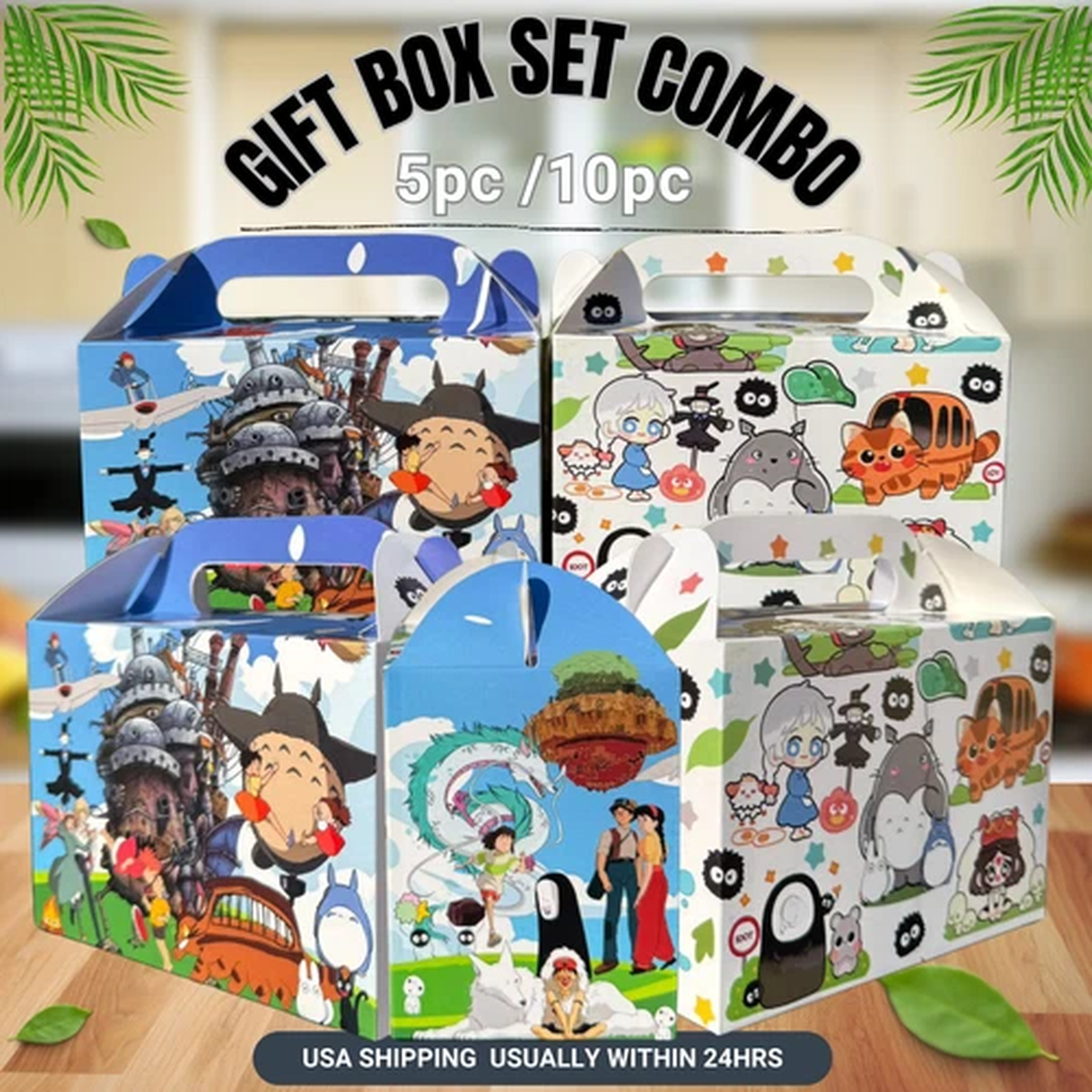 GHIBLI STUDIO Party Supplies happy birthday centerpiece decoration cup plate