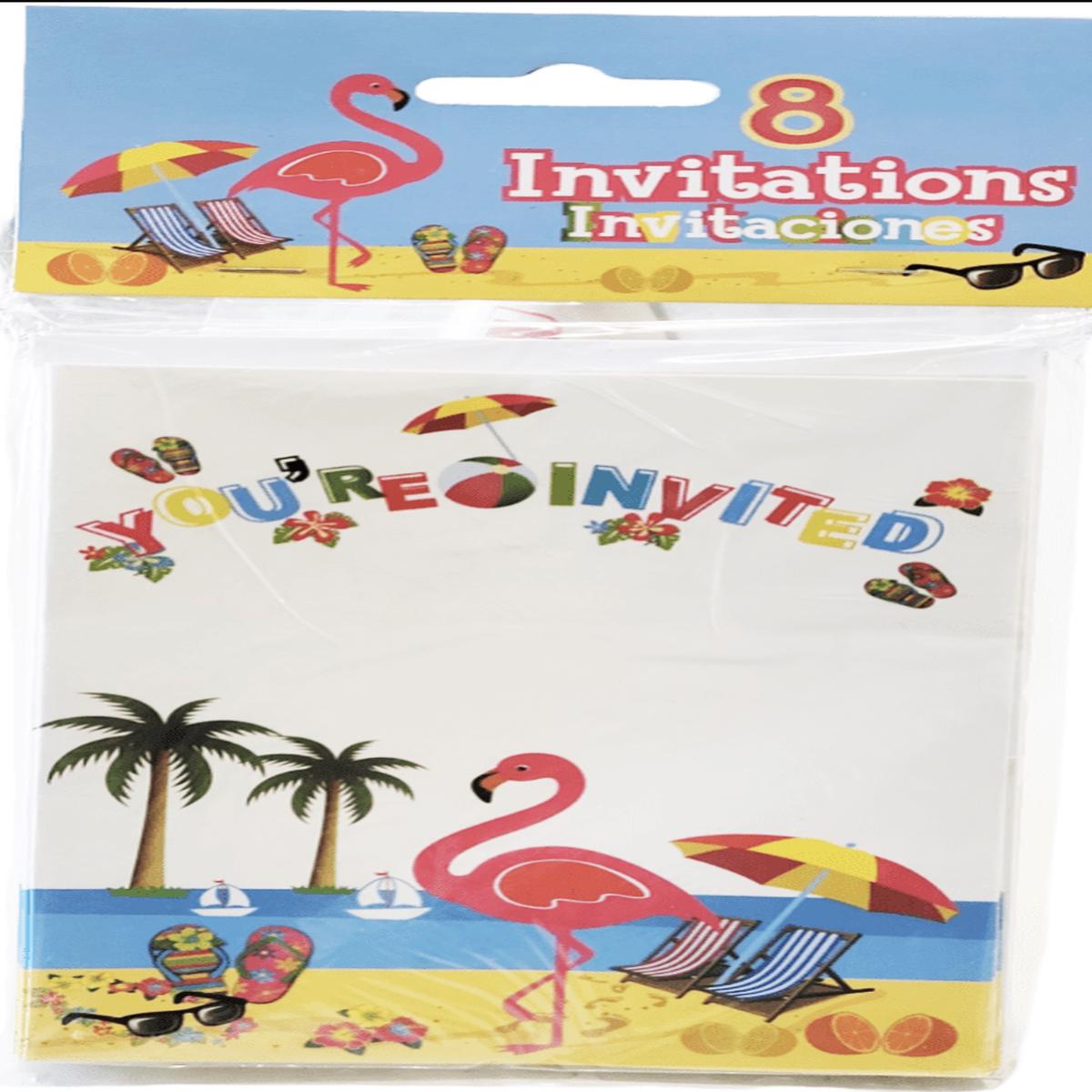 Invitations – Luau Party (8ct)