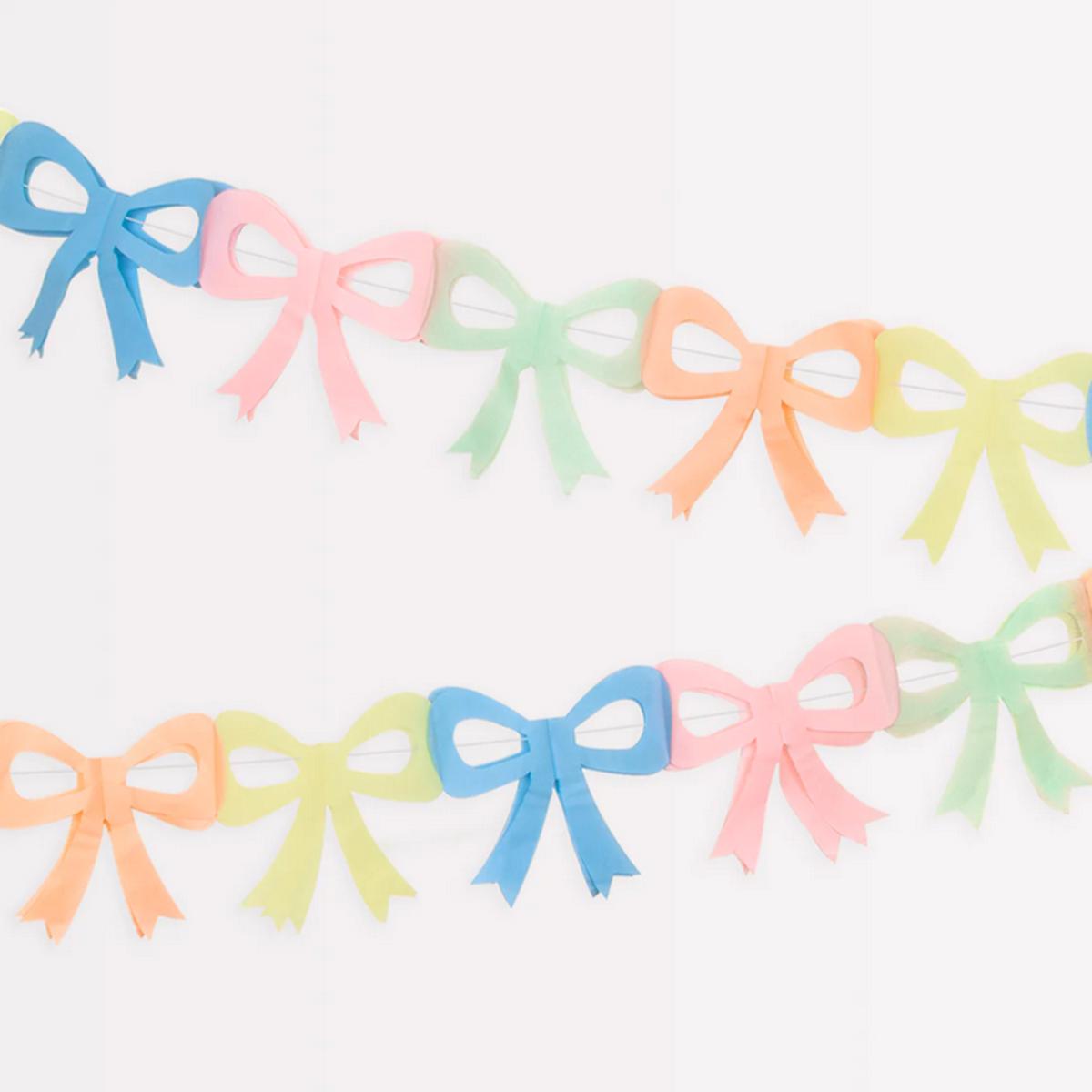 Tissue Paper Bow Garlands