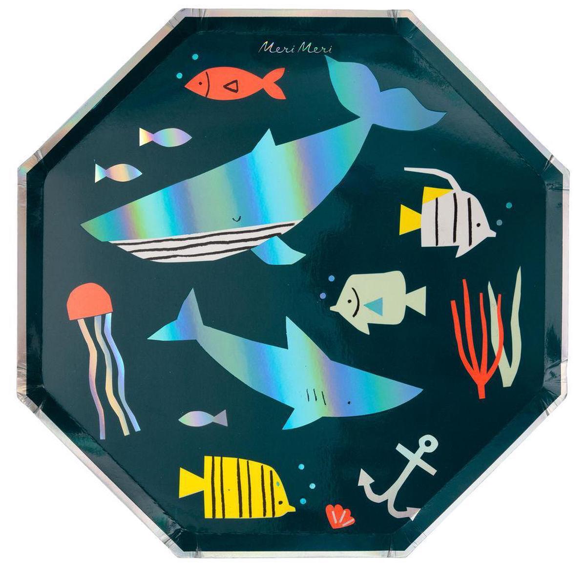 MERI MERI – Under the Sea Dinner Paper Plates – Pack of 8