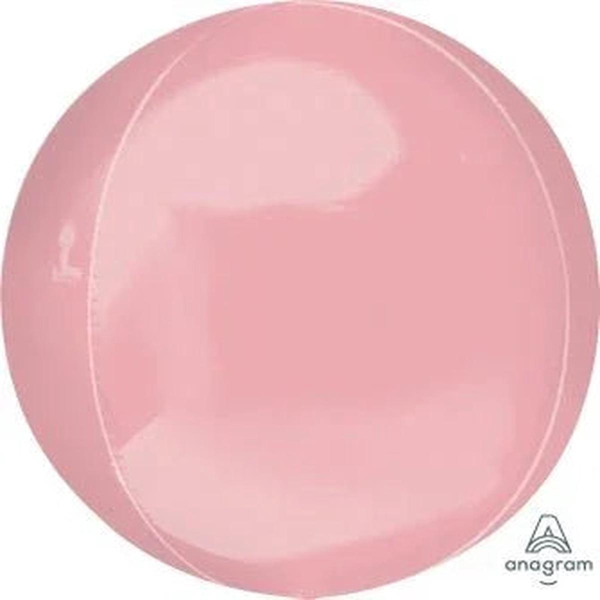 Pastel Pink Orbz Balloon 15″ | 1ct