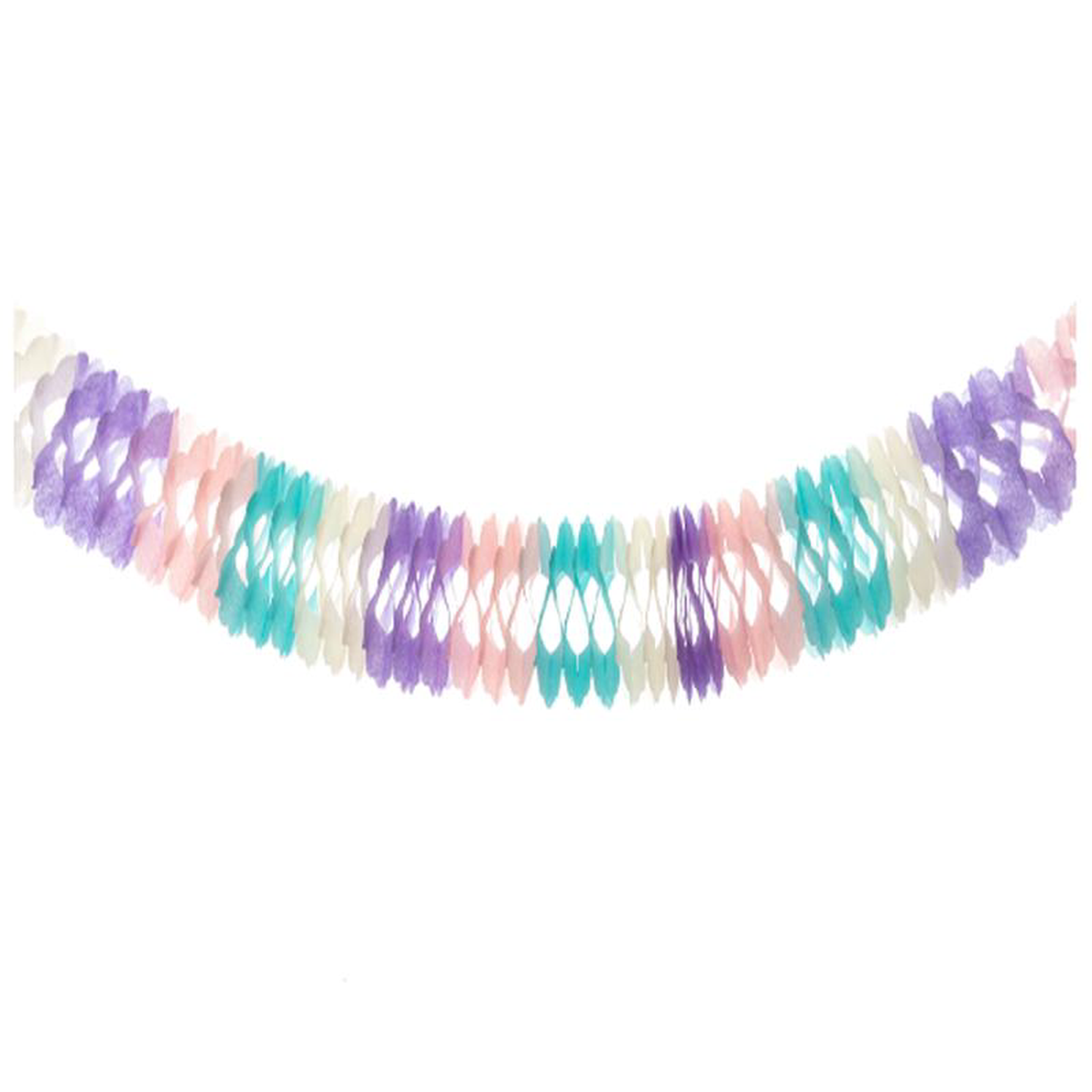Clover Tissue Garland 12ft 8211 Multicolor