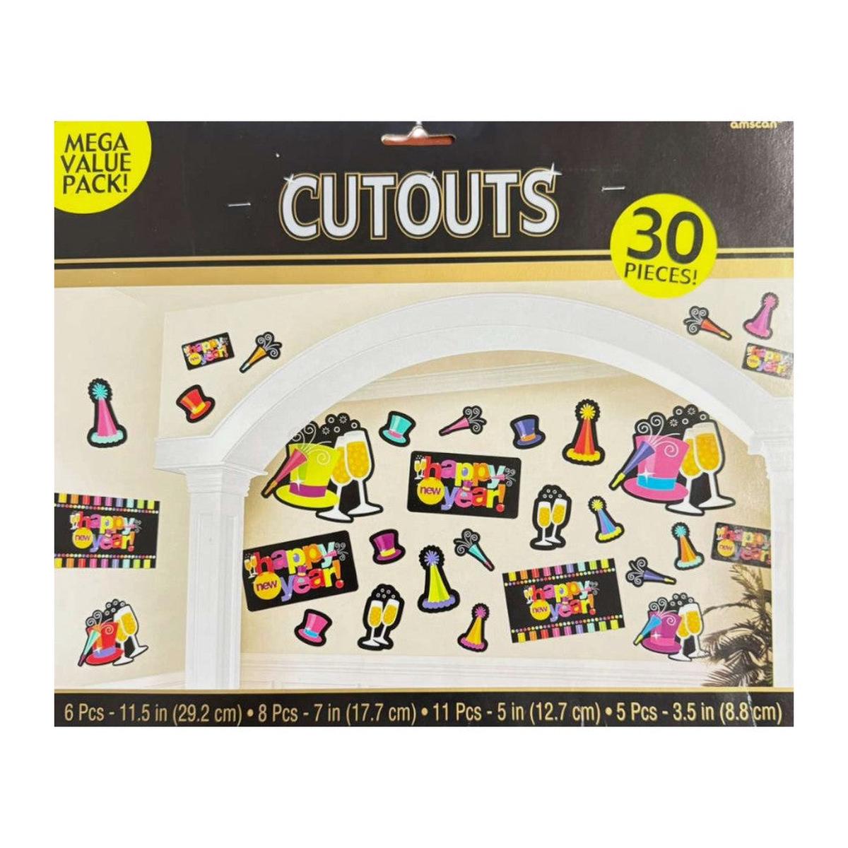 Cutouts – Happy New Year (30ct) – Amscan