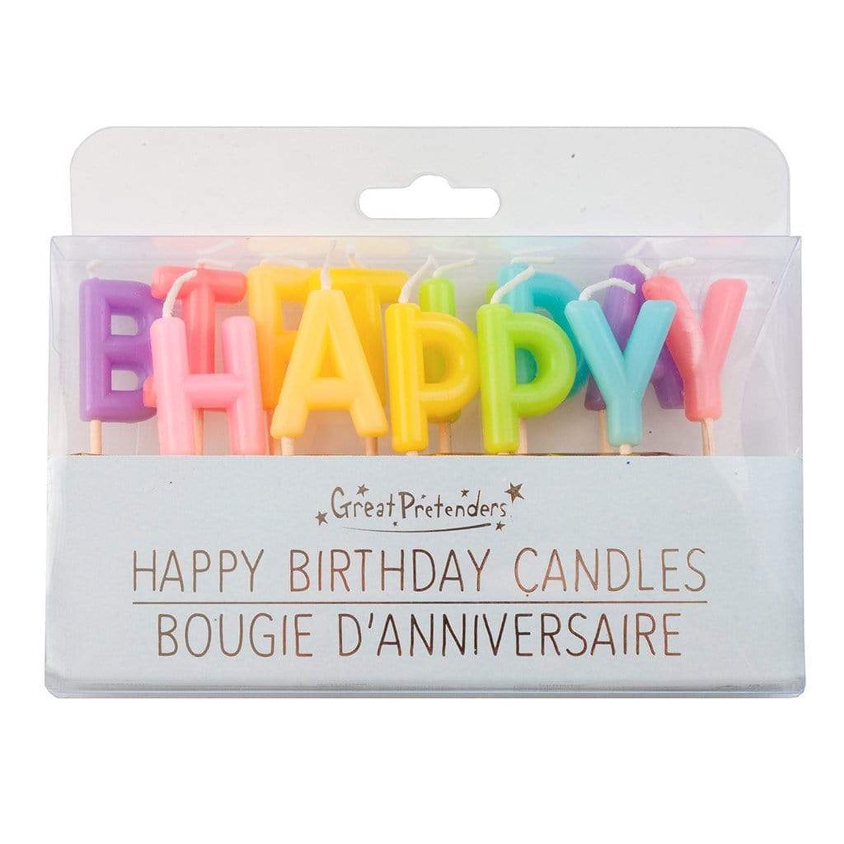 GP: “Happy Birthday” Rainbow Candles