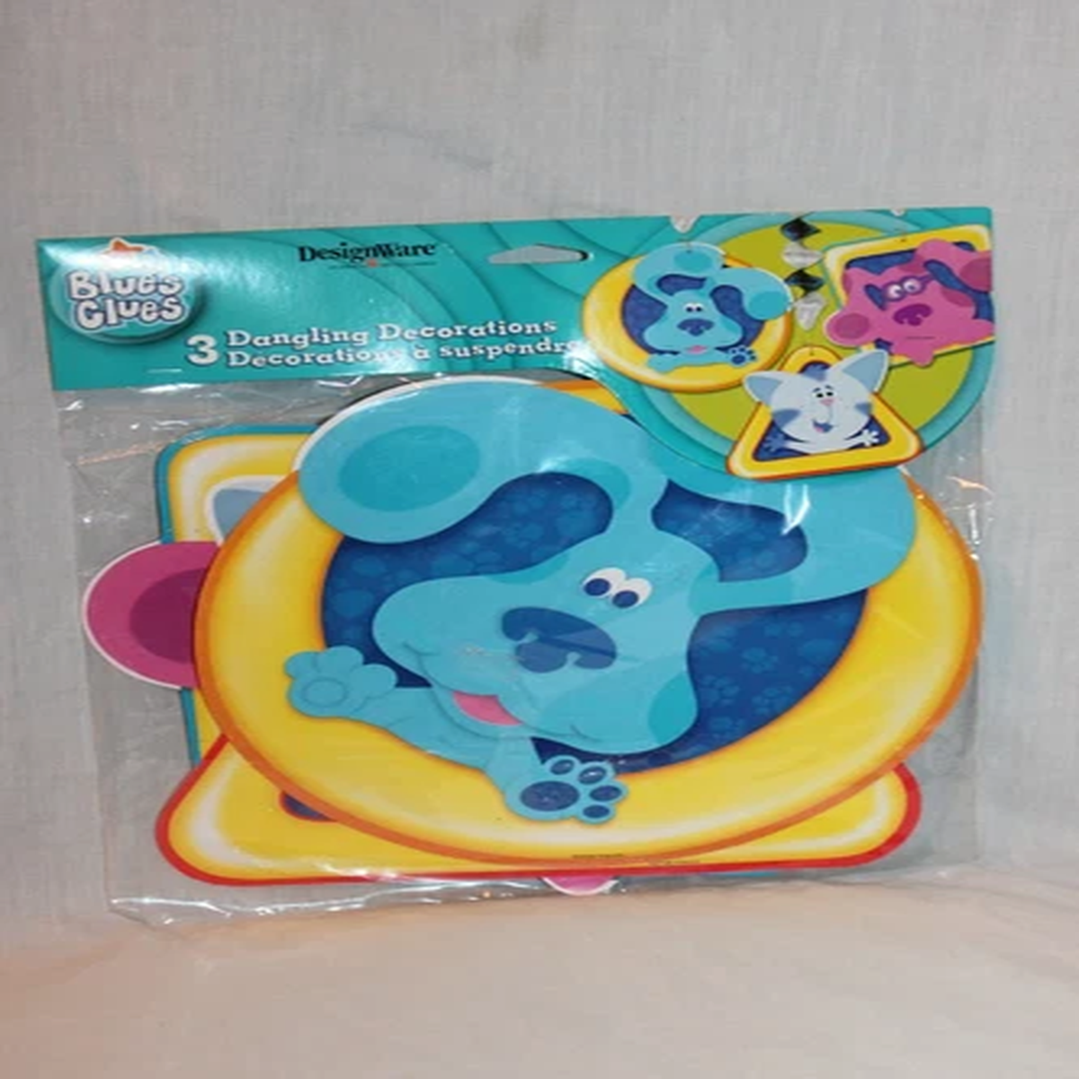 NEW BLUES CLUES 3 DANGLING DECORATIONS PER 1  PACKAGE PARTY SUPPLIES
