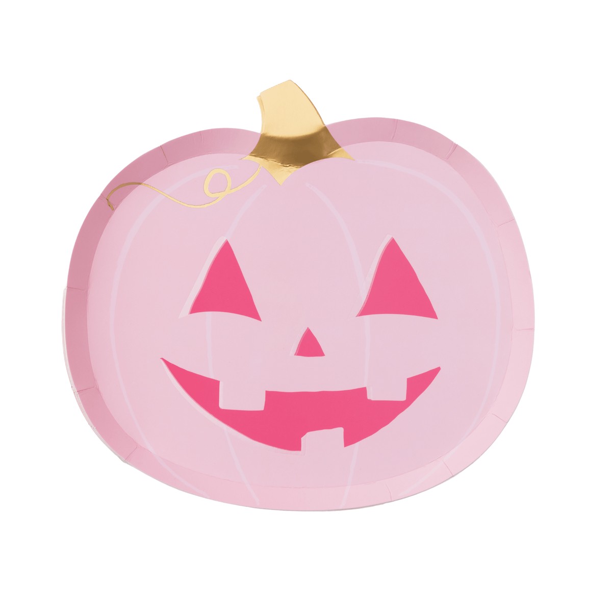 Pink Jack-o-Lantern Small Plates 8.75″