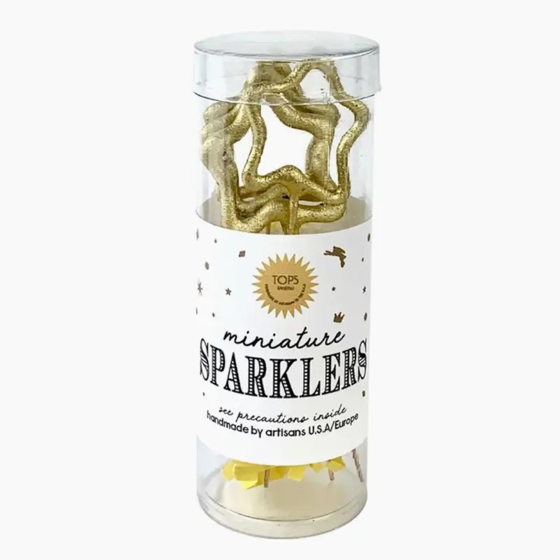 Mini Gold Sparklers Star in Tube