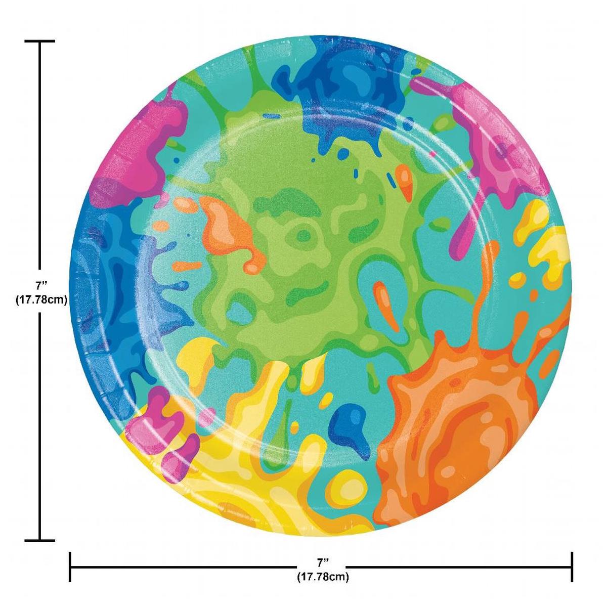 Splatter Luncheon Plate 7in 8ct