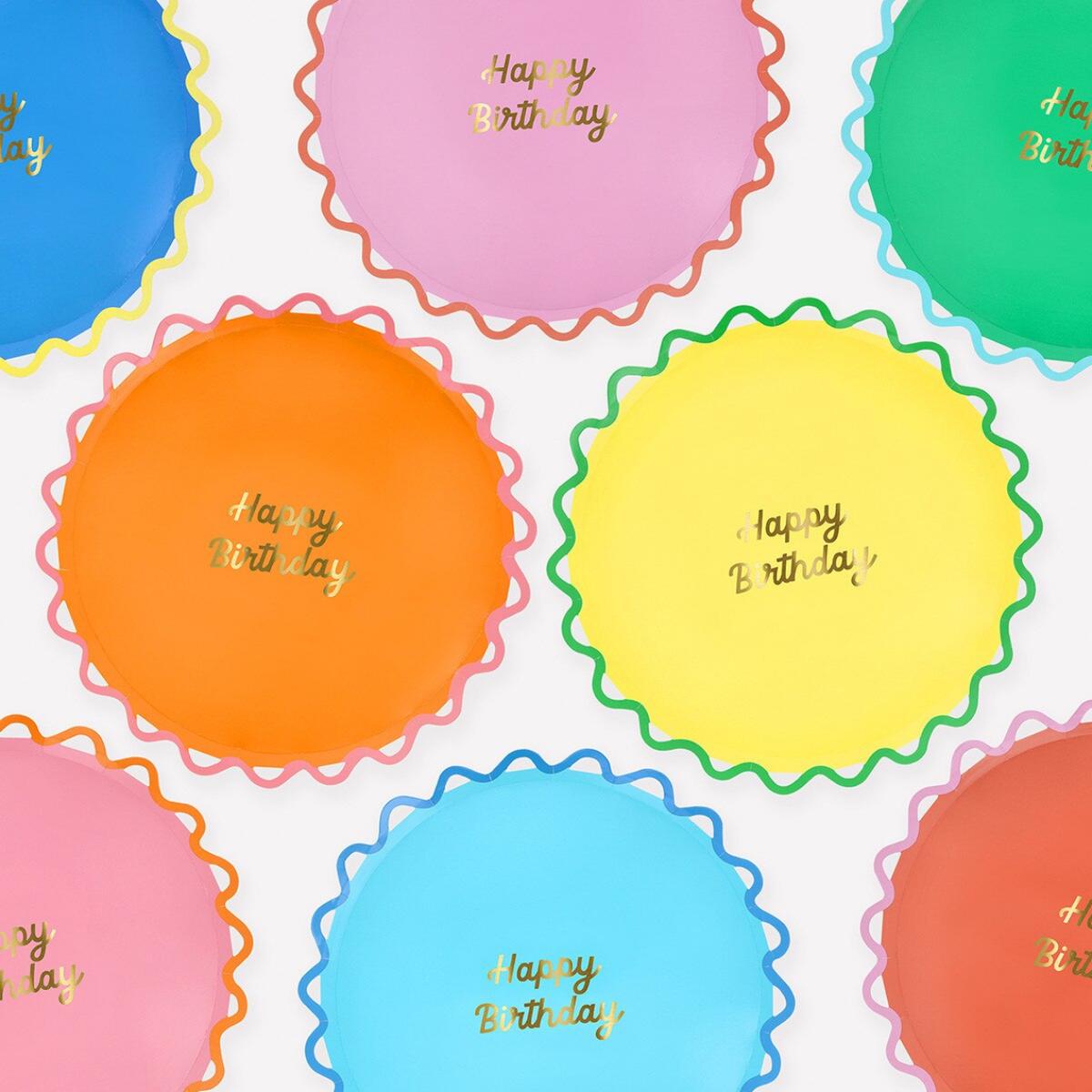 Wiggle Edge Dinner Plates (x8)