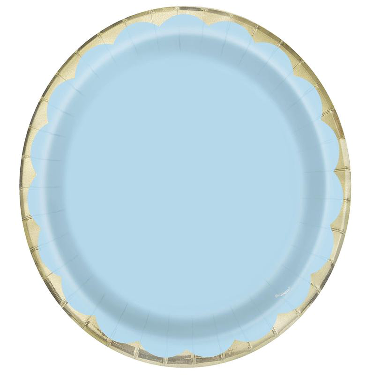 10 Lt Bl Pastel Scllpd Plate (L)