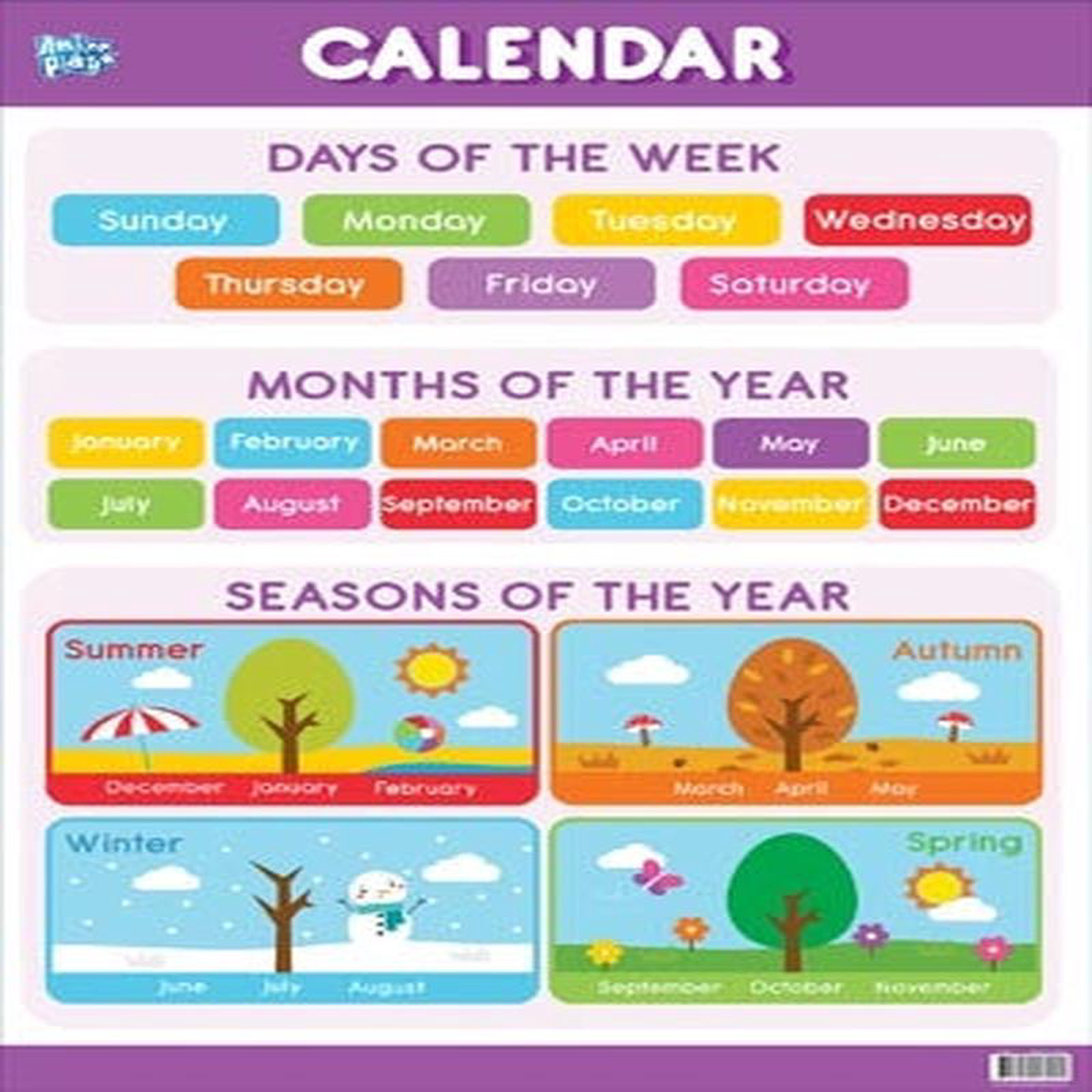 EDUCATIONAL POSTER CALENDAR