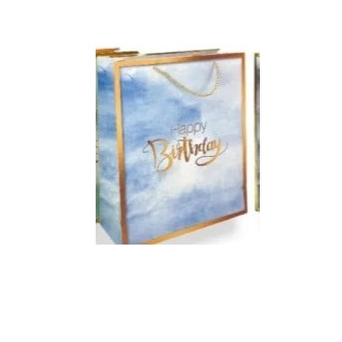 Rainbows Gift Bag With Happy Birthday Stamp – Medium