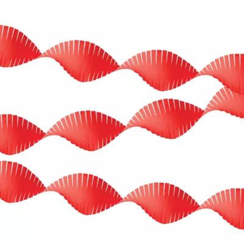 Red Wide Fringe Streamers 1-Roll – Amscan