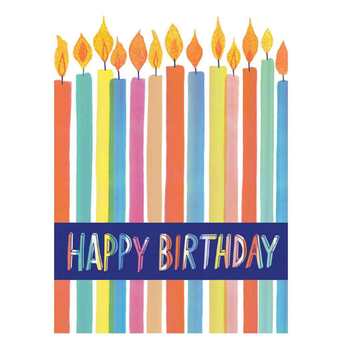 Tall Birthday Candles Greeting Card