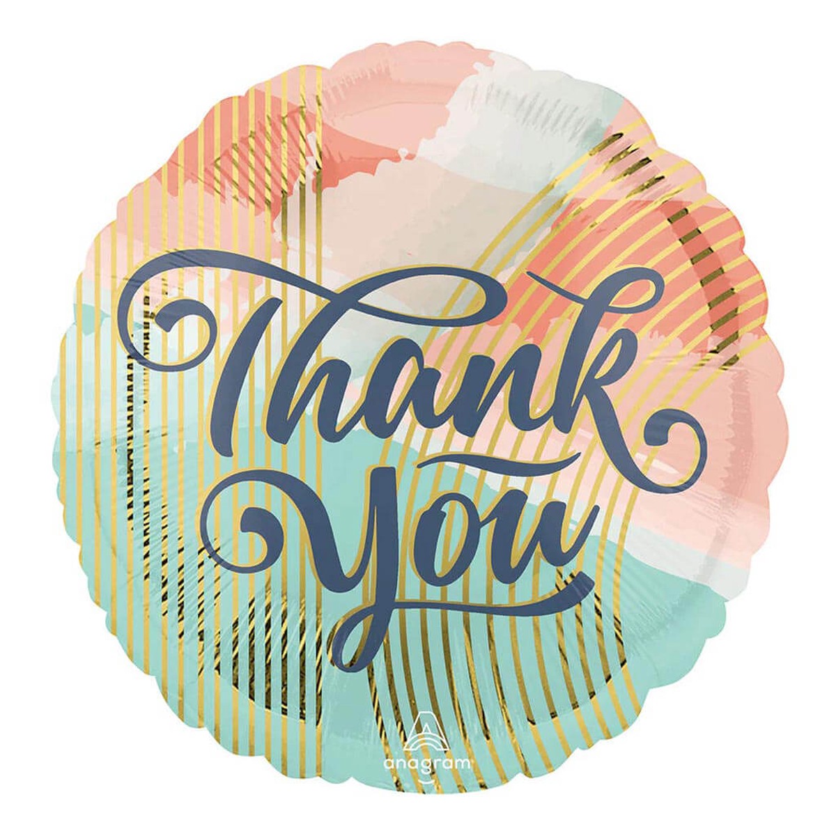 Thank You Pastel Clouds Foil Balloon 18in