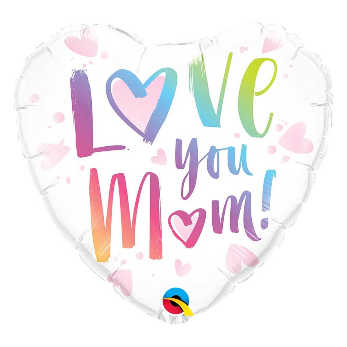 Love You M(Heart)M Foil Balloon 18in