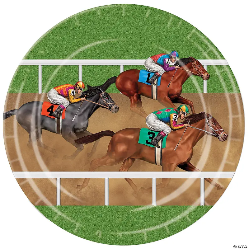 Horse Racing Plates 9″
