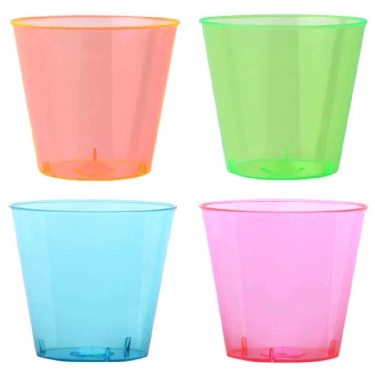 Assorted Neon Tumbler 1oz 24ct
