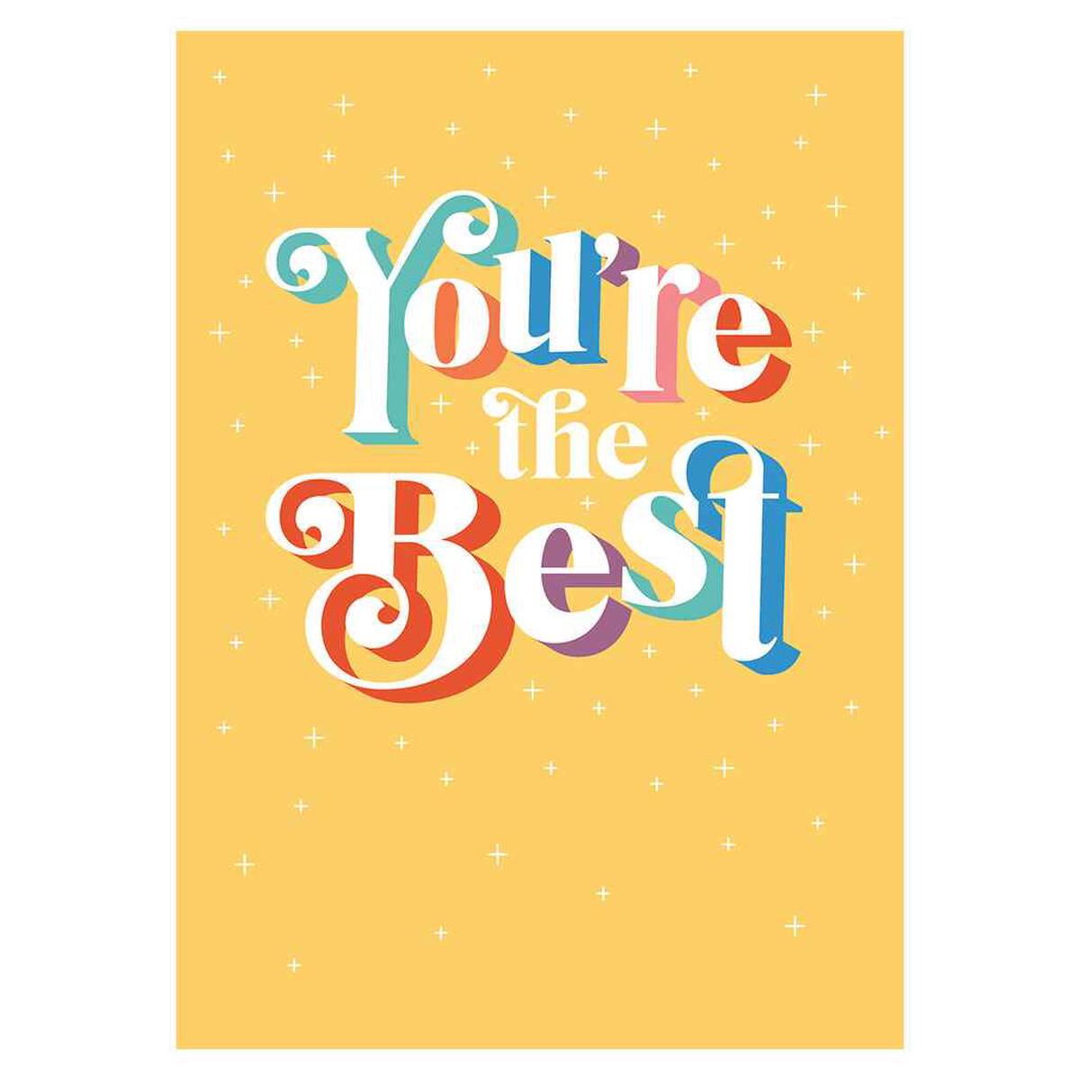 Youre the Best Thanks Greeting Card