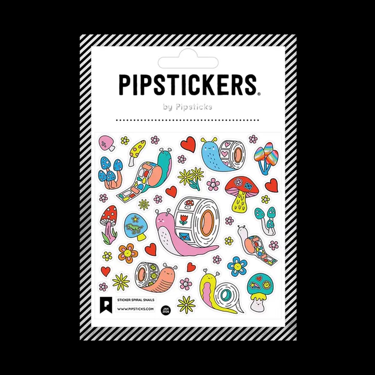 Pipsticks - Spiral Snails Sticker Sheet