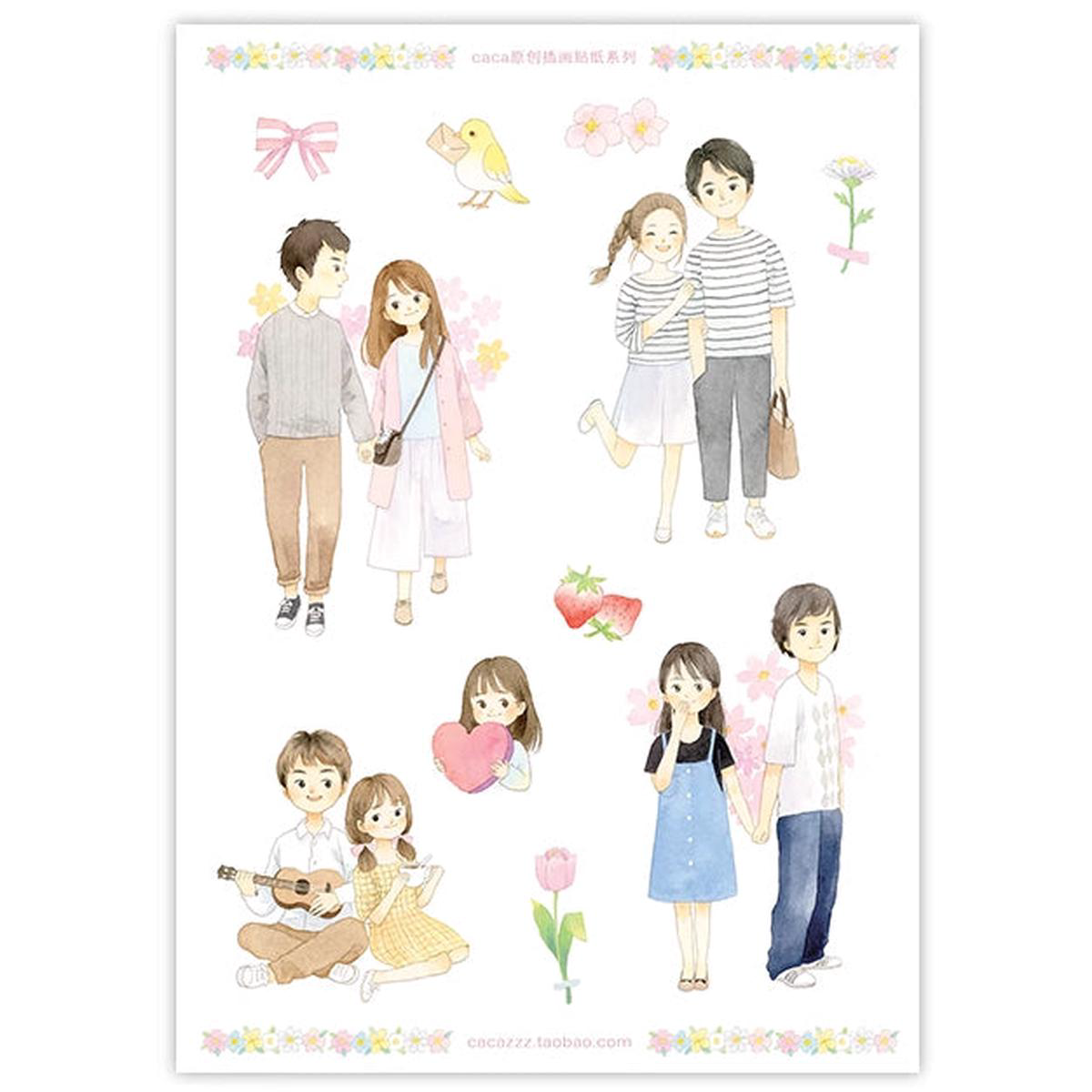 You Me Sticker Sheet A5