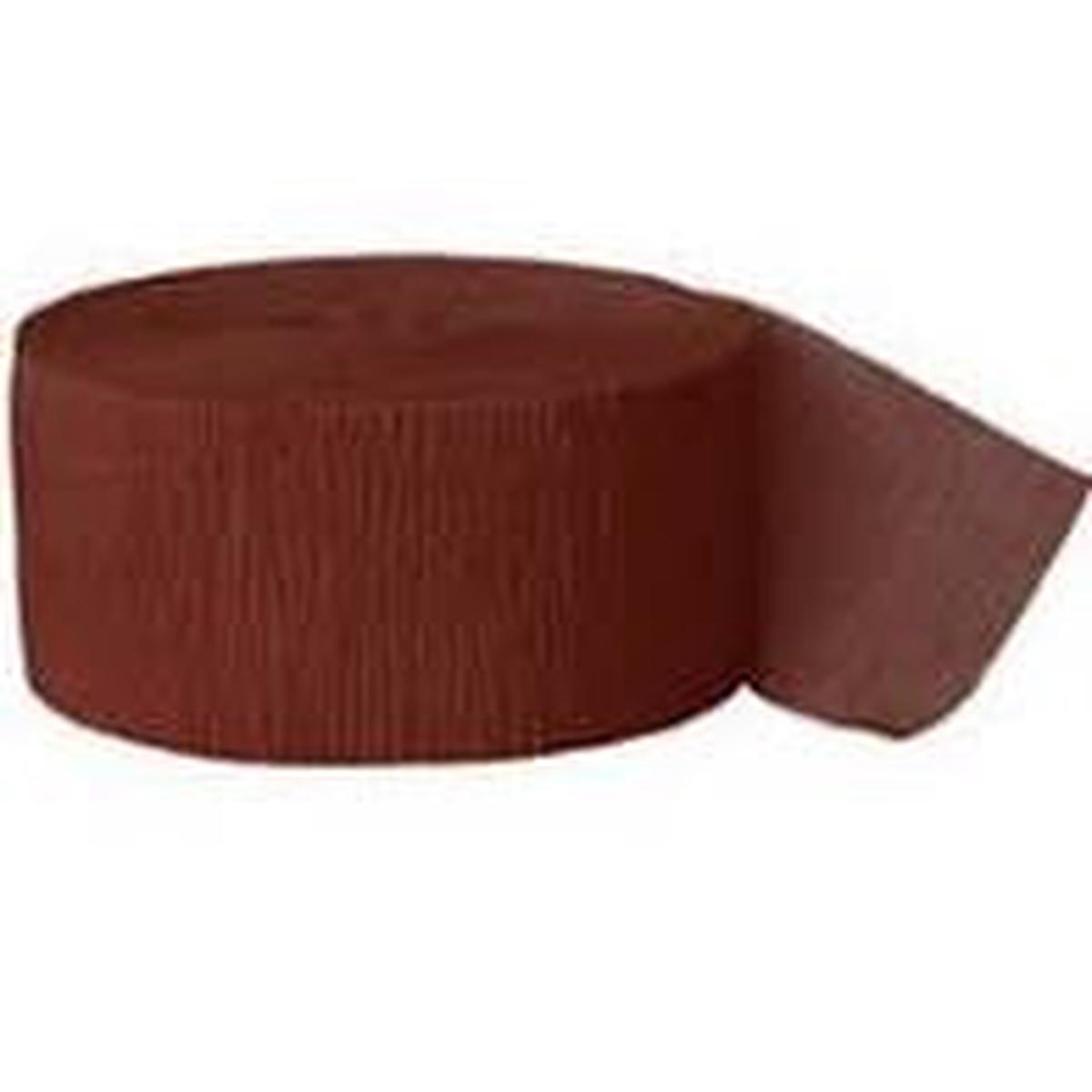Brown Crepe Streamer