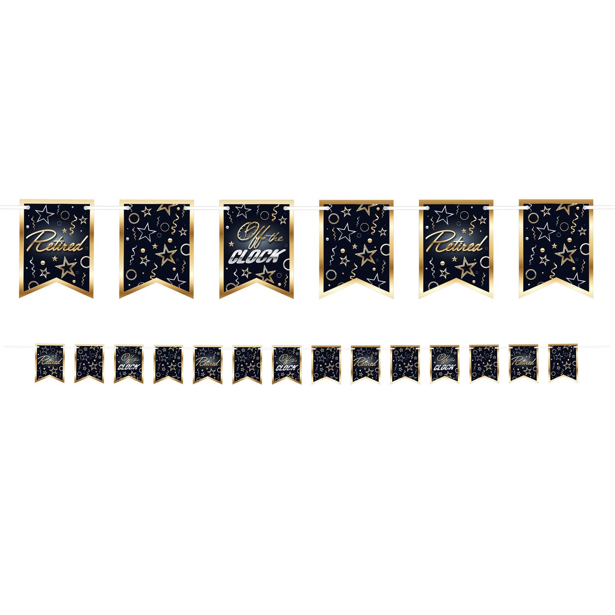 Happy Retirement "Off The Clock" Banner | 1ct