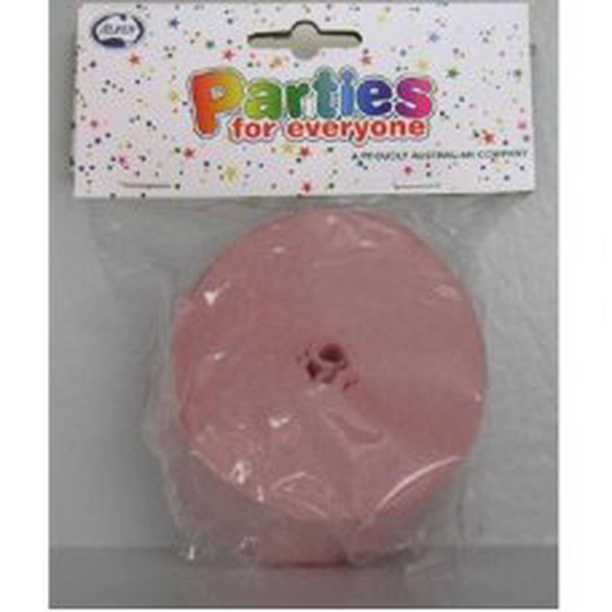Pale Pink Crepe Streamer