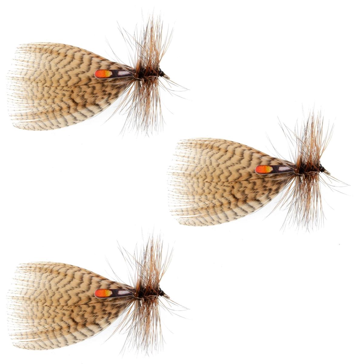 The Fly Fishing Place 3 Pack Muddler Minnow Trout and Bass Streamer Fly - Hook Size 12