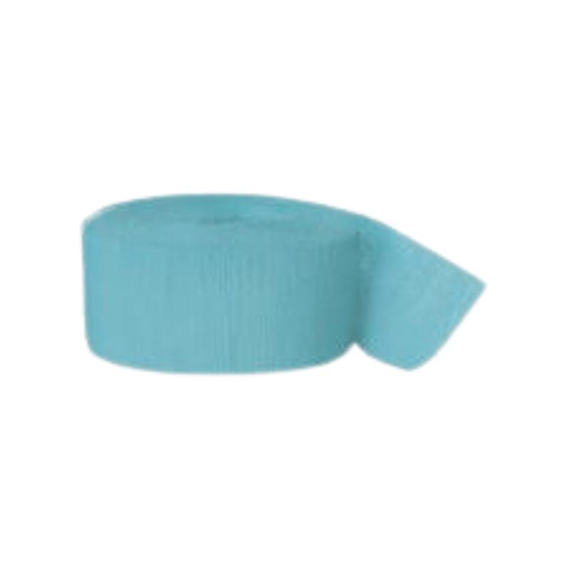 Terrific Teal Crepe Streamers
